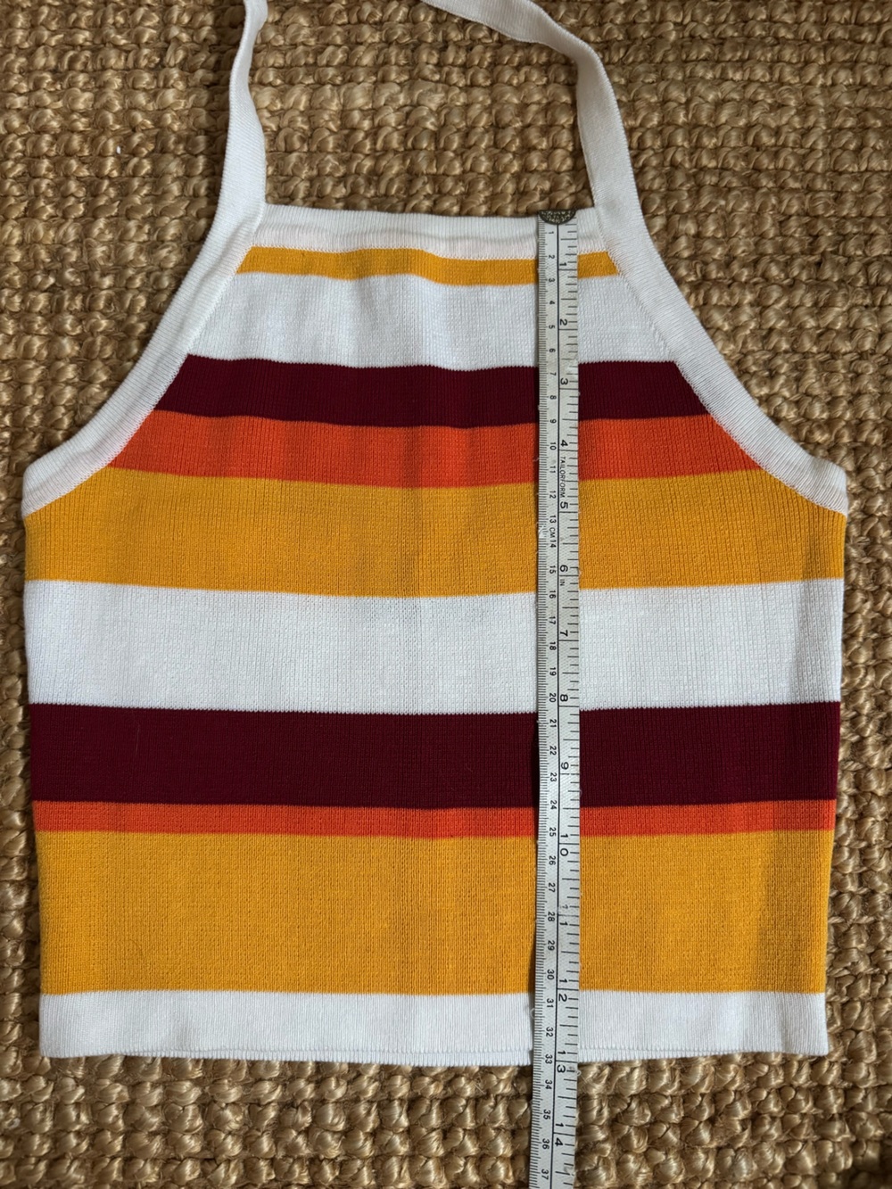Retro Striped Halter Top - Picture 4 of 6